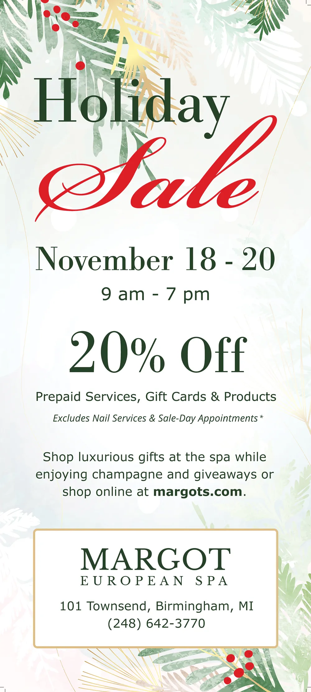 Holiday Sale